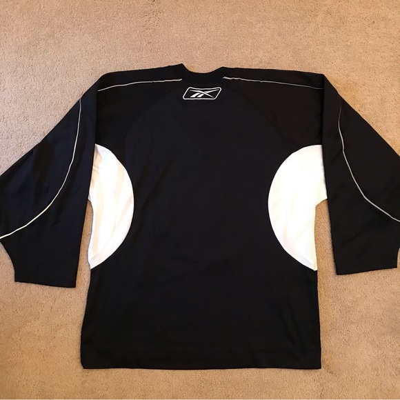 Reebok Chicago Blackhawks Authentic Practice Jersey Adult Medium Black White - Picture 3 of 9